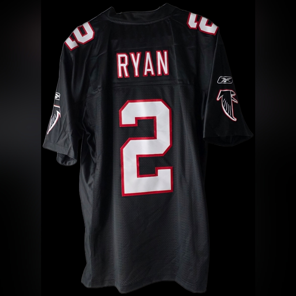 Atlanta Falcon's Reebok Men's Black Football Jersey Size Large
